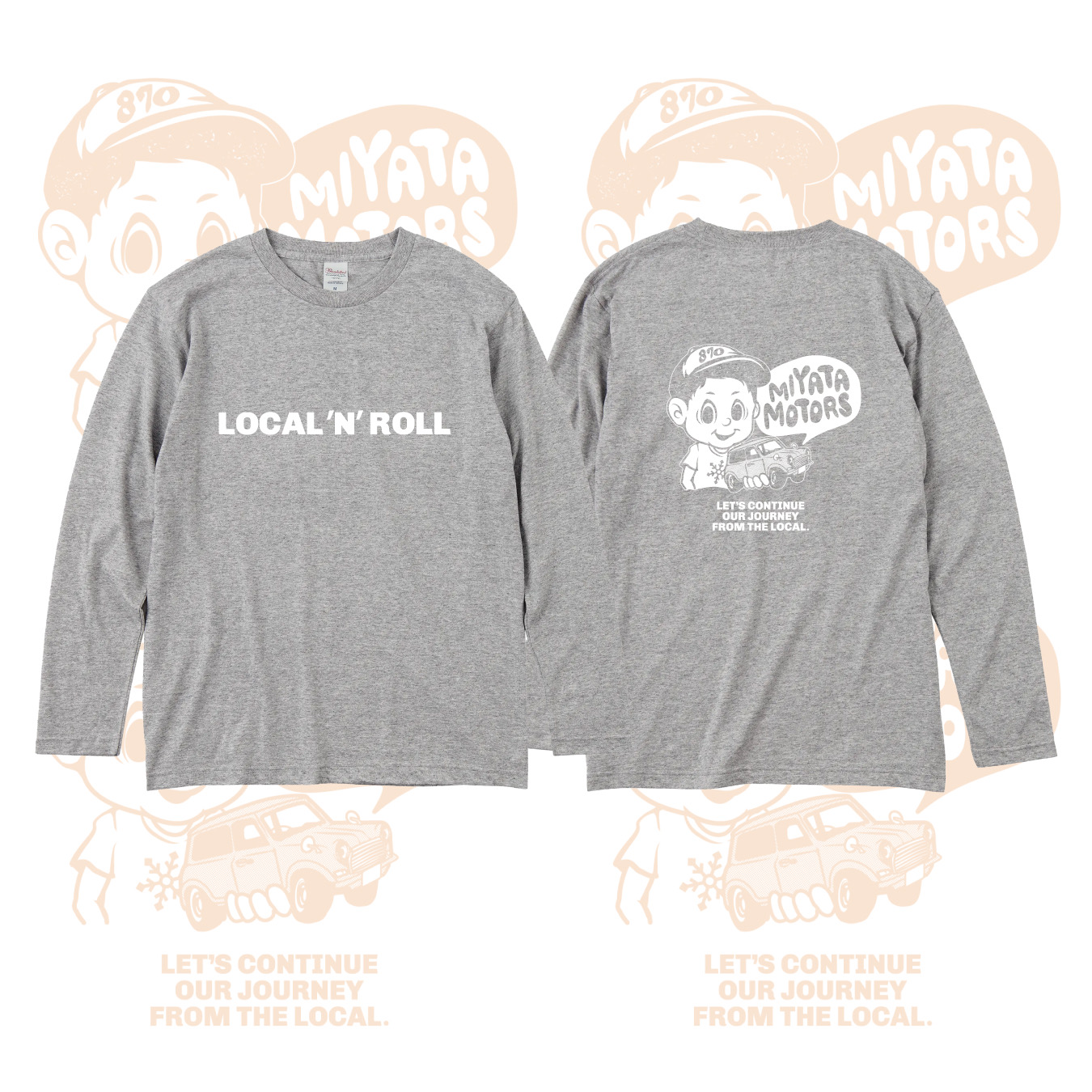 KIDS LOCAL ロングスリーブ ※ブラック×オレンジ文字は期間限定です